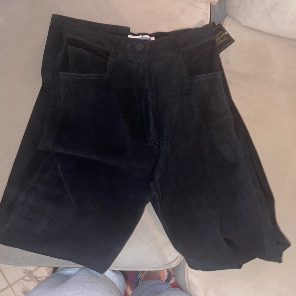 Vintage suede leather pants, size 11